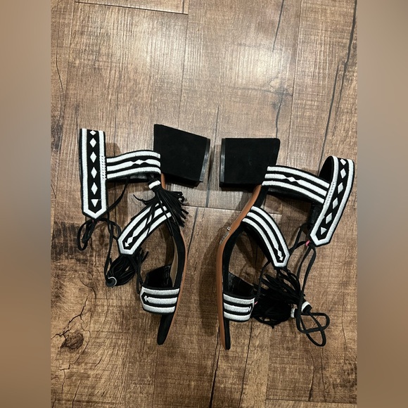 Schutz Anthropologie Liessel Tasseled Heels - Picture 6 of 13